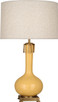Robert Abbey - SU992 - One Light Table Lamp - Athena - Sunset Yellow Glazed Ceramic w/Aged Brass