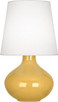 Robert Abbey - SU993 - One Light Table Lamp - June - Sunset Yellow Glazed Ceramic