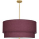 Robert Abbey - VW139 - Three Light Pendant - Decker - Modern Brass