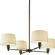 Robert Abbey - Z1817 - Four Light Chandelier - Real Simple - Deep Bronze