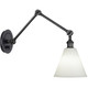 Robert Abbey - Z2418G - One Light Wall Sconce - Alloy - Deep Patina Bronze Cased White w/ Polished