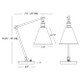 Alloy One Light Table Lamp (Z2419G)
