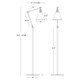 Alloy One Light Floor Lamp (Z2422G)