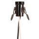 Satco - 80-1093 - Phenolic Candelabra Base Socket With Spring Clip - Brown