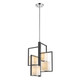 Eglo USA - 202818A - Four Light Pendant - Regis Falls - Black & Chrome