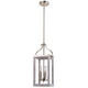 Eglo USA - 203107A - Three Light Pendant - Montrose - Acia Wood & Brushed Nickel