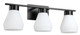 Eglo USA - 205617A - Three Light Bath/Vanity - Copely - Matte Black