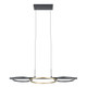 Eglo USA - 205746A - LED Pendant - Boyal - Structured Black & Gold