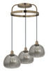 Eglo USA - 206358A - Three Light Pendant - Ballelo - Brushed Gold