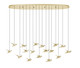 Eglo USA - 206641A - LED Linear Pendant - Paratebueno - Brass