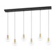 Eglo USA - 390281A - LED Linear Pendant - Terque - Black & Brushed Gold