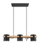 Eglo USA - 43045A - Three Light Pendant - Hornwood - Black