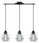 Eglo USA - 94189A - Three Light Pendant - Tarbes - Matte Black