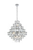 Elegant Lighting - 1050G24C - 15 Light Chandelier - Adaline - Chrome and Clear