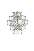Elegant Lighting - 1050W15SG - Four Light Wall Sconce - Adaline - Satin Gold and Clear