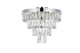 Elegant Lighting - 1060F18C - Six Light Flush Mount - Josephine - Chrome and Clear