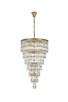 Elegant Lighting - 1060SR32SG - 41 Light Chandelier - Josephine - Satin Gold and Clear