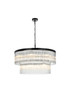 Elegant Lighting - 1070D32BK - 14 Light Chandelier - Harlow - Black and Clear