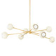 Mitzi - H832808-AGB/SCR - Eight Light Chandelier - Saylor - Aged Brass