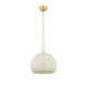Mitzi - H834701S-AGB/SCR - One Light Pendant - Etna - Aged Brass/Soft Cream