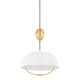 Mitzi - H925701-AGB/SWH - One Light Pendant - Liliana - Aged Brass