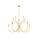 Mitzi - H929810-AGB - Ten Light Chandelier - Aviana - Aged Brass