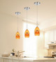 Dimmable with Lutron Brand Dimmers: DVCL-153P, SCL LED Mini Pendant (UP-128-AM-AMBCL)