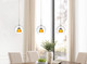 Dimmable with Lutron Brand Dimmers: DVCL-153P, SCL LED Mini Pendant (UP-335-CL-AMBFR)