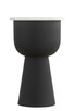 Canarm - 22ST157 - Side Table - Nila - Black With White Marble