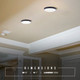 Luna LED Flush Mount (DL-8F-15WS-BK-C)