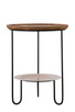 Canarm - HSD-10685-A - Side Table - Shylah - Black With Natural Wood