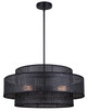 Canarm - ICH1149A03BK22 - Three Light Chandelier - Bellamy - Black
