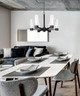 Kristella Six Light Chandelier (ICH1153A06BK)