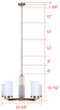 Kinslea Five Light Chandelier (ICH1165A05GD)