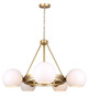 Canarm - ICH1169A05GDP9 - Five Light Chandelier - Monroe - Gold