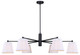Canarm - ICH1201A06BK - Six Light Chandelier - Aspen - Matte Black