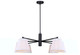 Aspen Six Light Chandelier (ICH1201A06BK)
