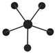Benson Five Light Chandelier (ICH1205A05BK)