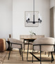 Benson Five Light Chandelier (ICH1205A05BK)