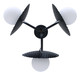 Mierka Three Light Chandelier (ICH1209A03BK9)