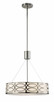 Canarm - ICH173B03BN18 - Three Light Chandelier - Drake - Brushed Nickel