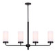 Canarm - ICH2029B04BK - Four Light Chandelier - Malloy - Matte Black