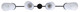 Malloy Four Light Chandelier (ICH2029B04BK)
