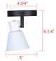 Radley One Light Track Lighting (ICW1163A01BW10)