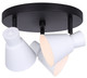 Canarm - ICW1163A03BW10 - Three Light Track Lighting - Radley - Black/White