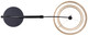Bellamy One Light Floor Lamp (IFL1149A82BK-NR)