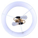 Clara Two Light Floor Lamp (IFL2122B61GD)