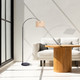 Merritt One Light Floor Lamp (IFL2136B82BK)