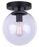 Canarm - IFM1029A08BK-CL - One Light Flush Mount - Camilo - Matte Black