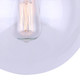 Camilo One Light Flush Mount (IFM1029A08BK-CL)
